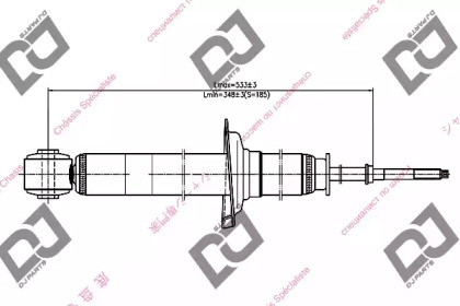 Амортизатор DJ PARTS DS1658GT